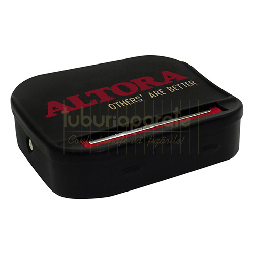 Rolling box reglabil pentru rulat tutun confectionat din metal Altora Black